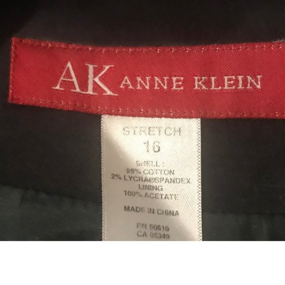 AK Anne Klein  Gray Velvet Blazer Size 16 - Picture 7 of 7